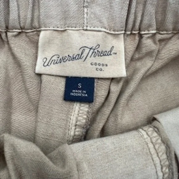 Universal Thread Womens High-Rise Wide Leg Drawstring Pants Tan Small New - Picture 4 of 13